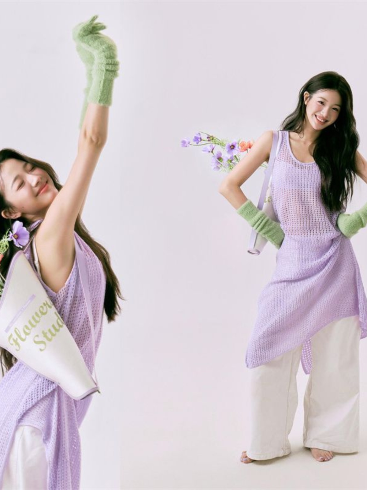 Ethnic Fashion Photography - Romantik Bahar Çiçek Baskılı Fotoğraf Stüdyosu