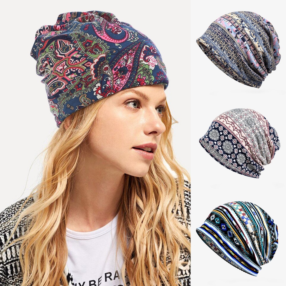 Winter Ethnic Fashion For Women - Kadın Eşarp Çift Amaçlı Kapüşonlu Bere