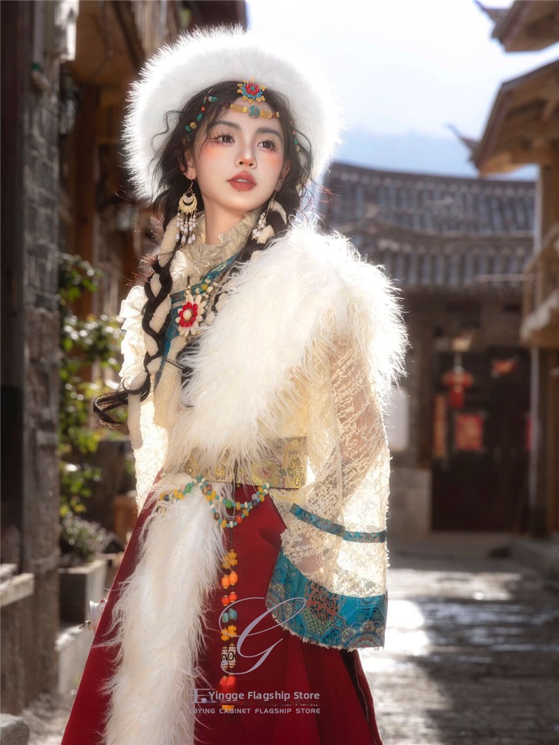 Tibetli Etnik Kadınların Yeni  - Ethnic Fashion Photography incelemesi ve fiyatı